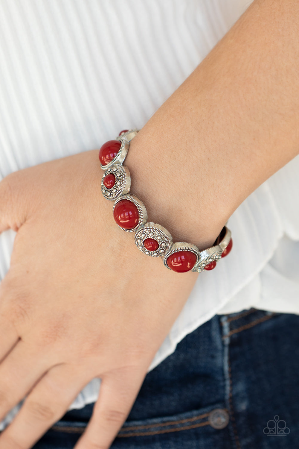 Paparazzi ♥ Garden Flair - Red ♥  Bracelet