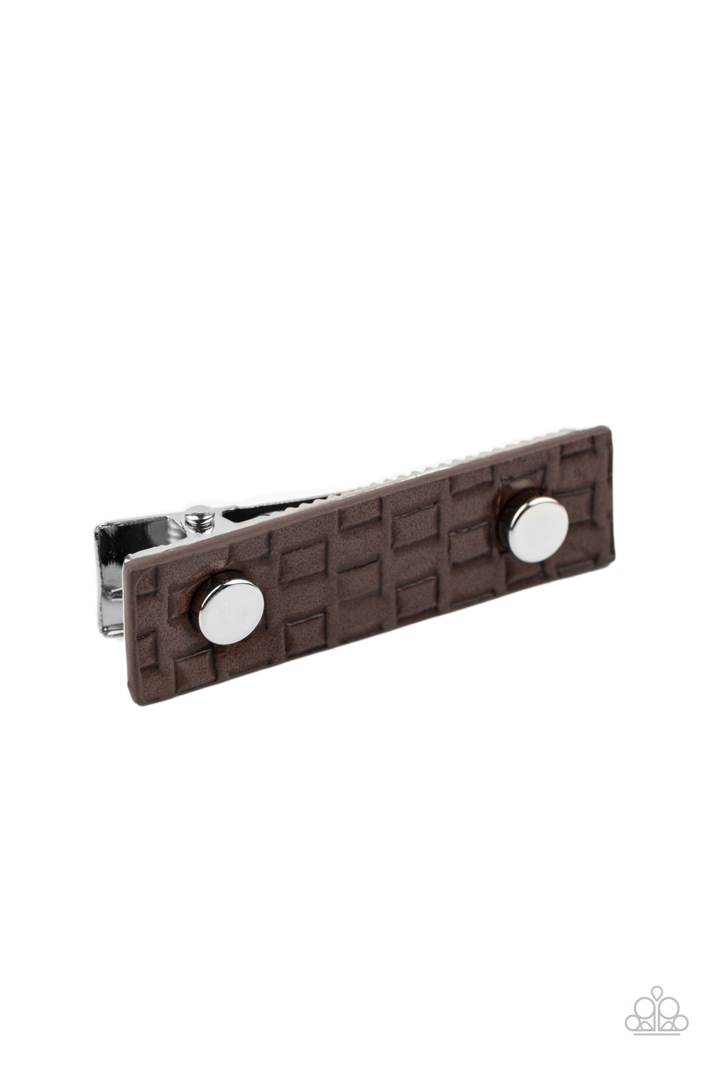 Paparazzi ♥ Pleasantly Patterned - Brown ♥  Hair Clip