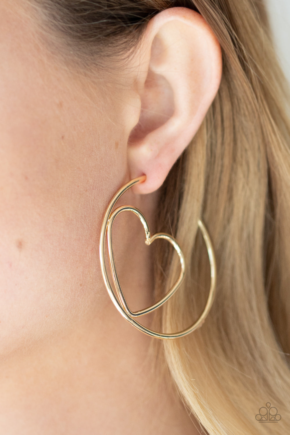 Paparazzi ♥ Love At First BRIGHT - Gold ♥  Earrings