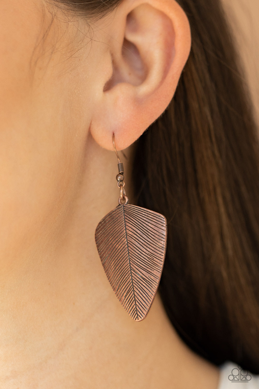 Paparazzi ♥ One Of The Flock - Copper ♥  Earrings