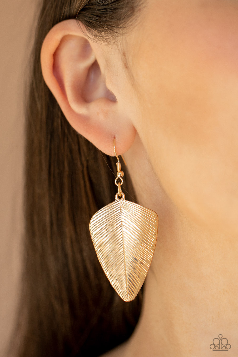 Paparazzi ♥ One Of The Flock - Gold ♥  Earrings
