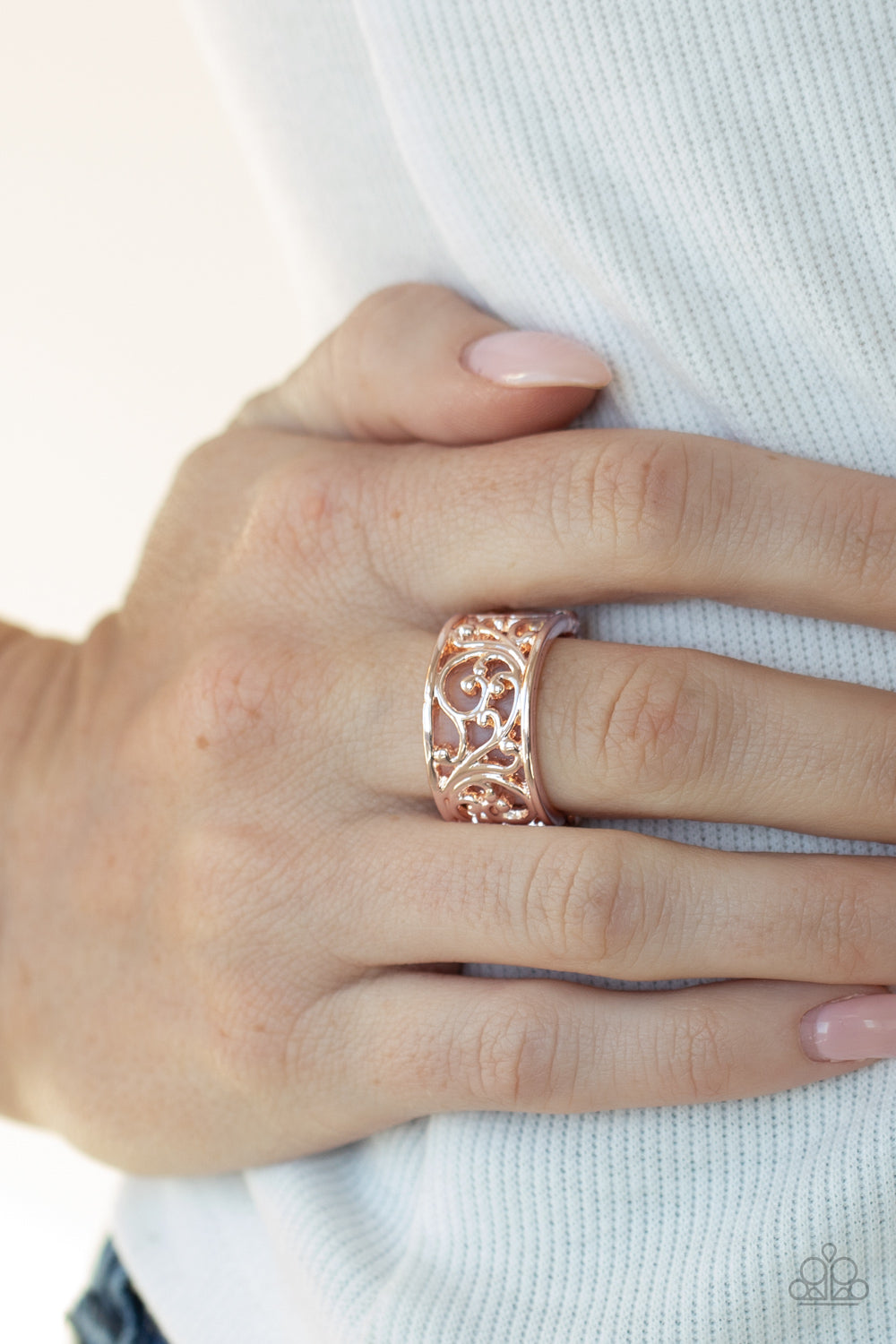 Paparazzi ♥ Di-VINE Design - Rose Gold ♥  Ring