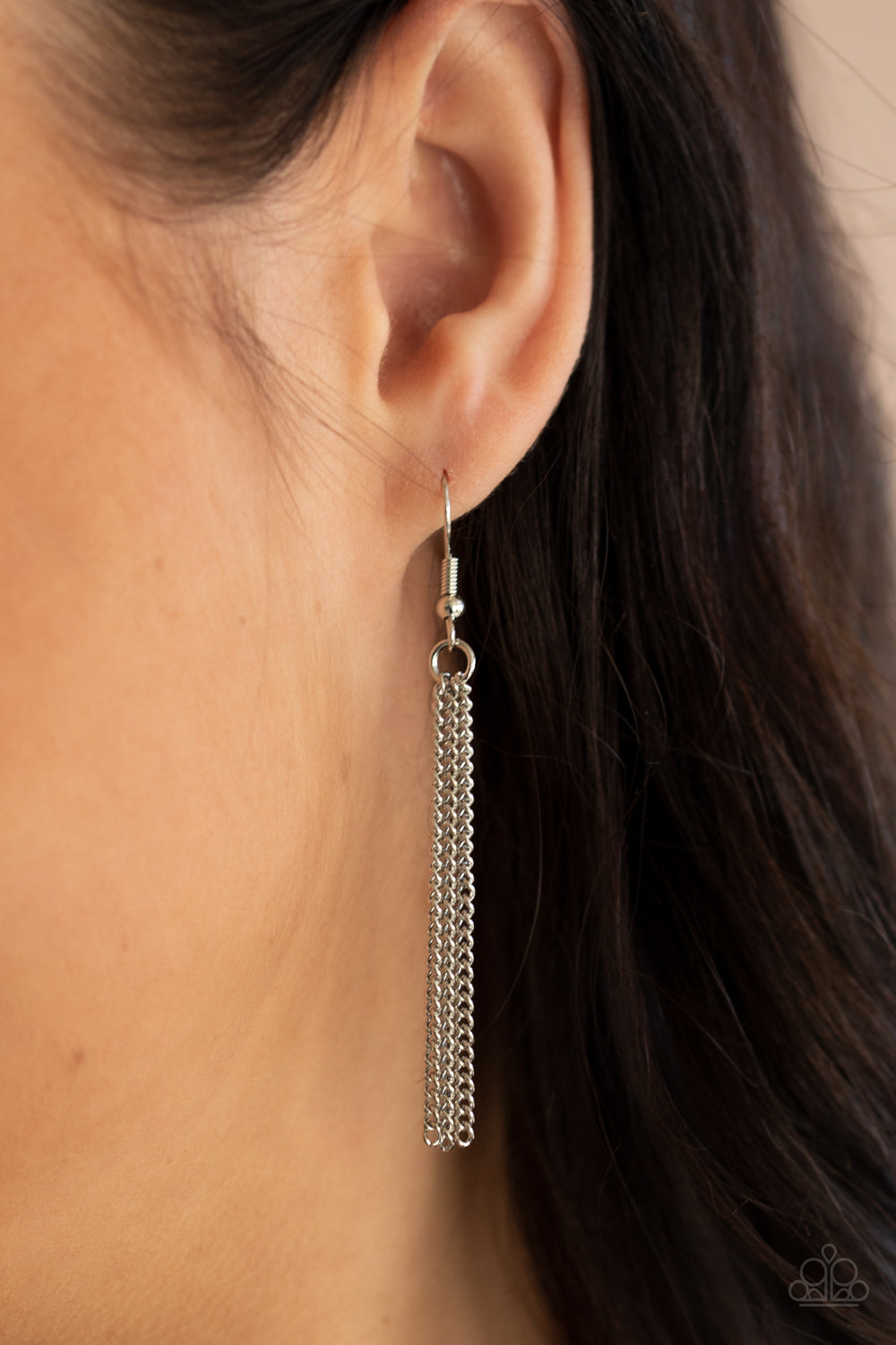 Paparazzi ♥ Save Your TIERS - Silver ♥  Necklace