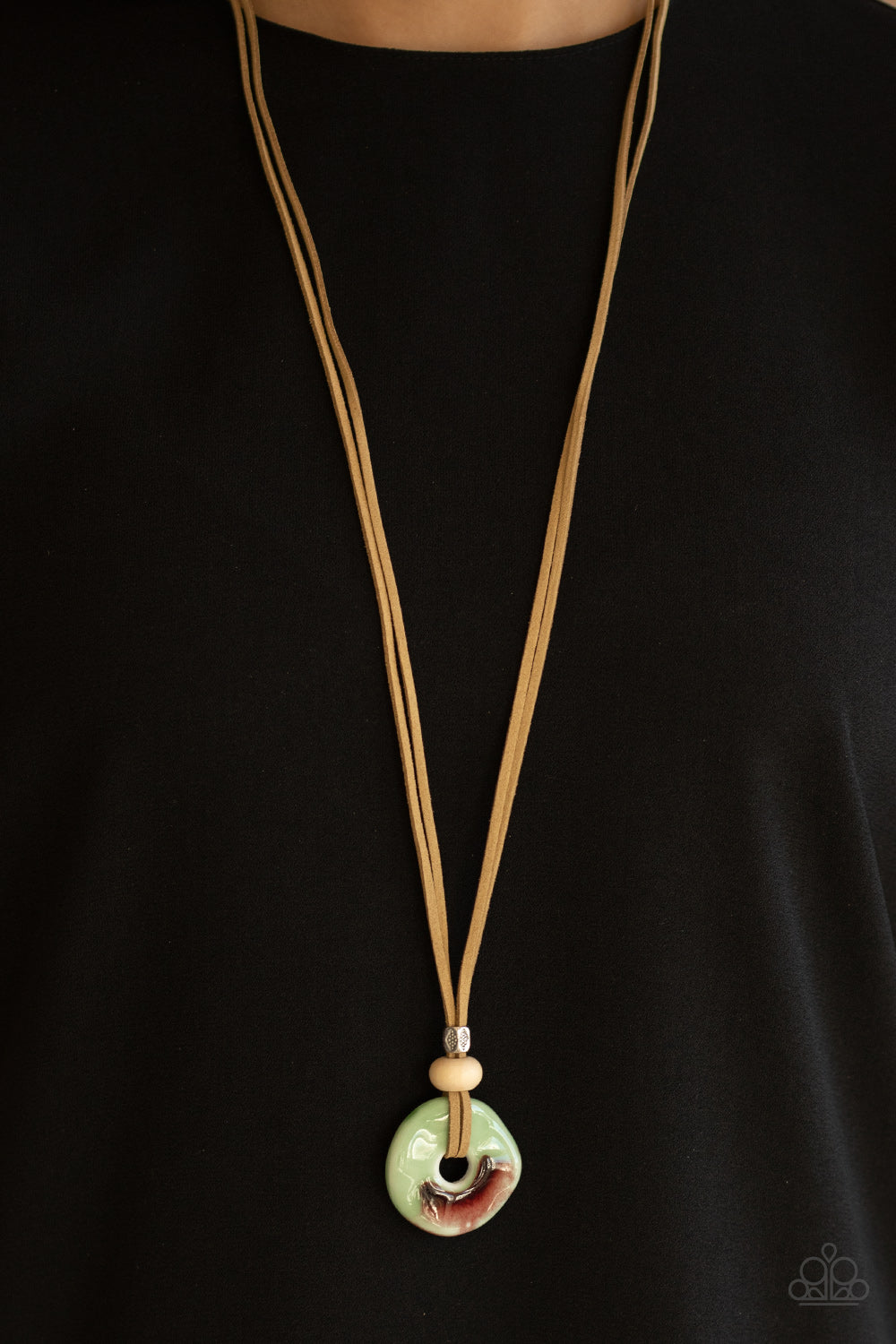 Paparazzi ♥ Primal Paradise - Green ♥  Necklace