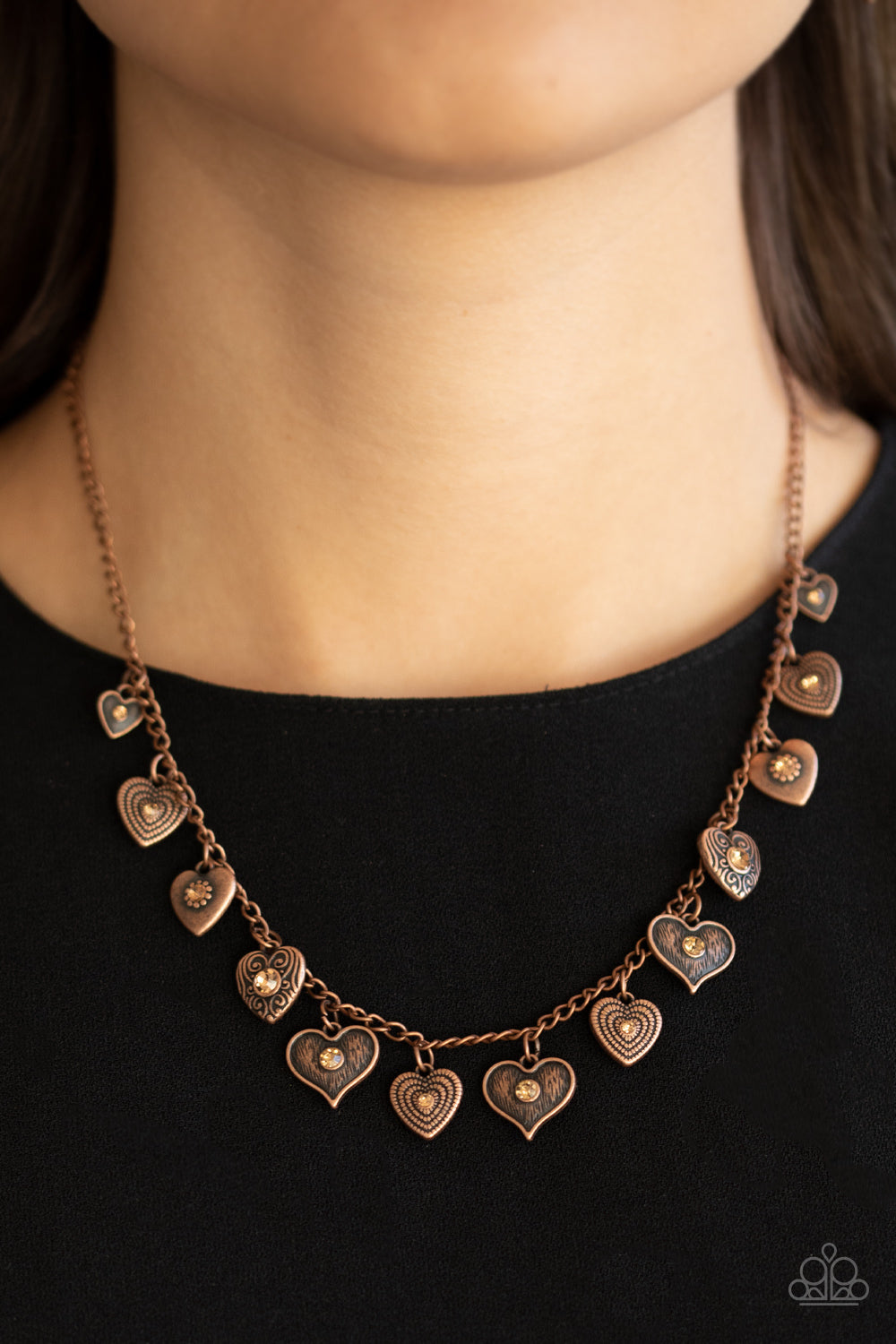 Paparazzi ♥ Lovely Lockets - Copper ♥  Necklace