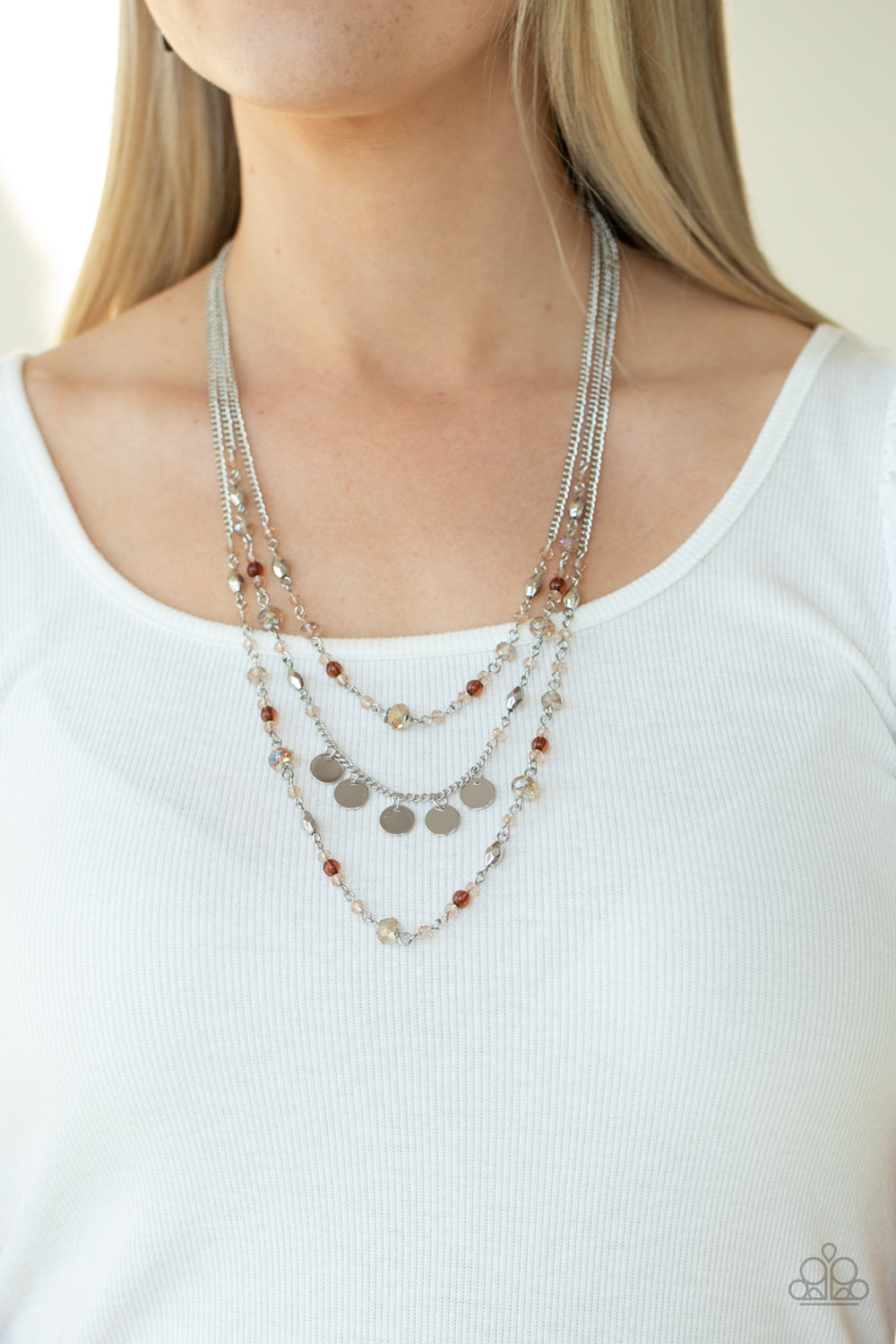 Paparazzi ♥ Step Out of My Aura - Brown ♥  Necklace