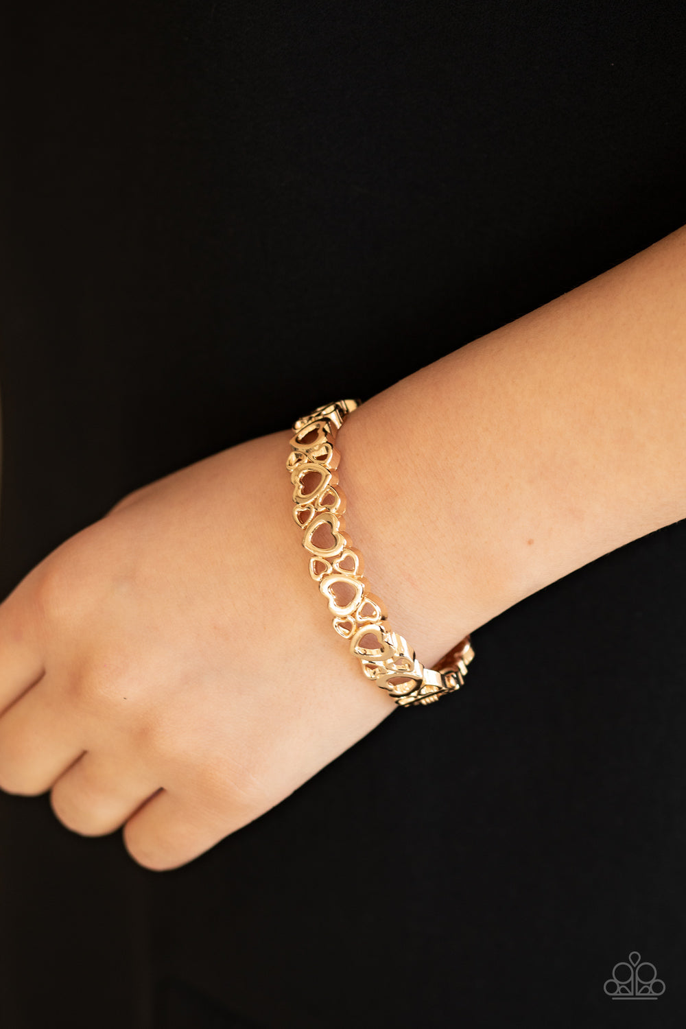 Paparazzi ♥ You HEART The Lady! - Gold ♥  Bracelet