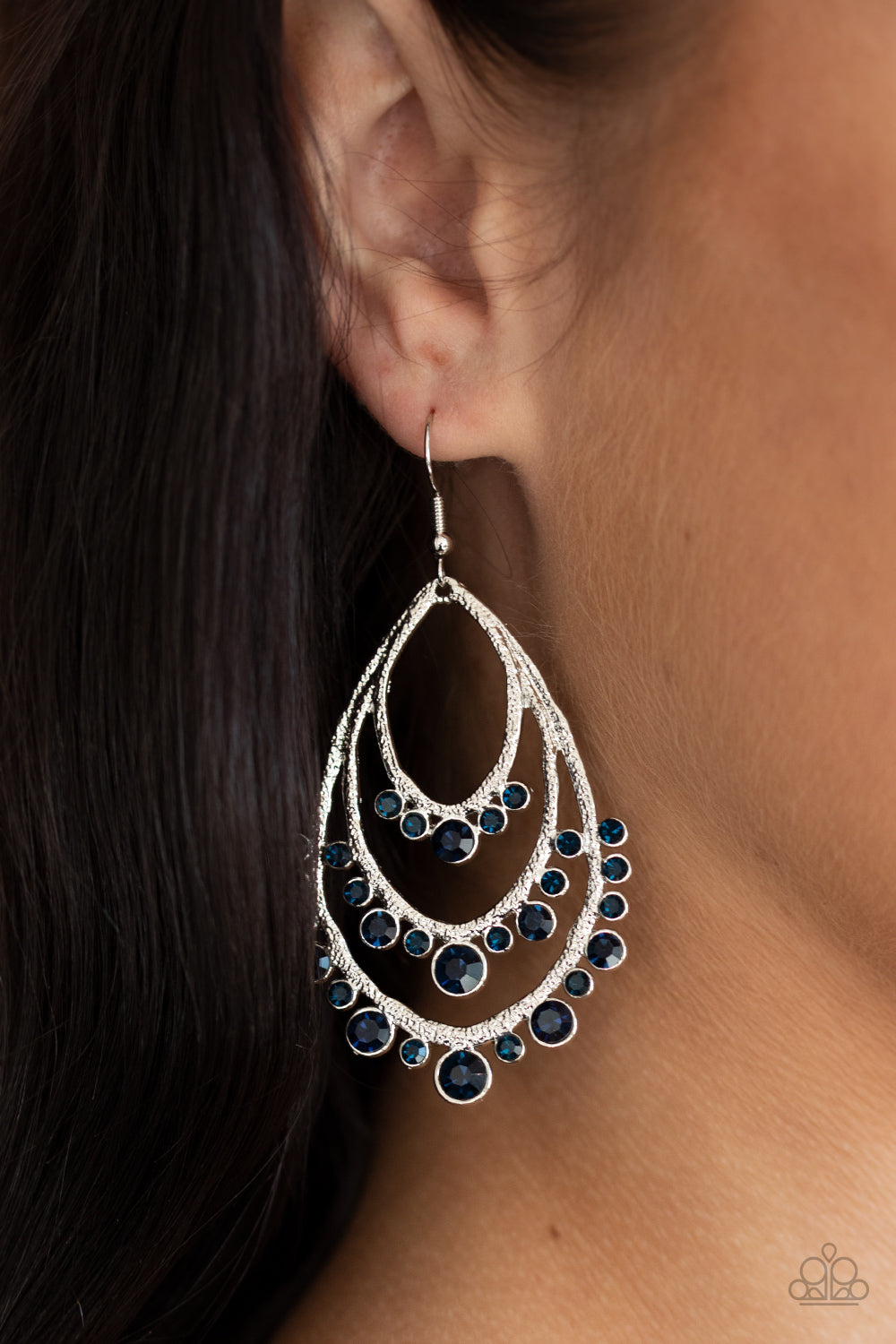 Paparazzi ♥ Break Out In TIERS - Blue ♥  Earrings