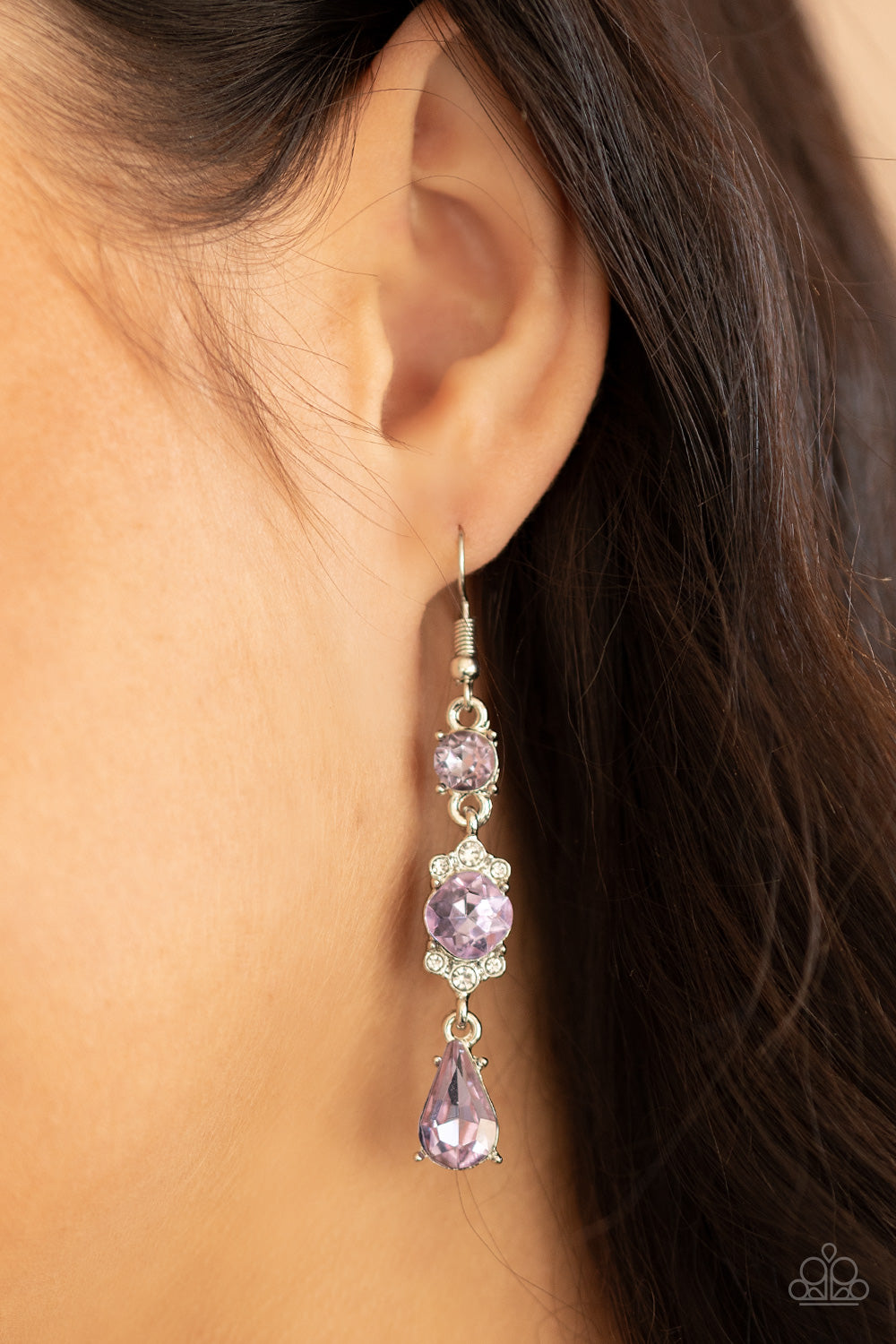 Paparazzi ♥ Outstanding Opulence - Purple ♥  Earrings