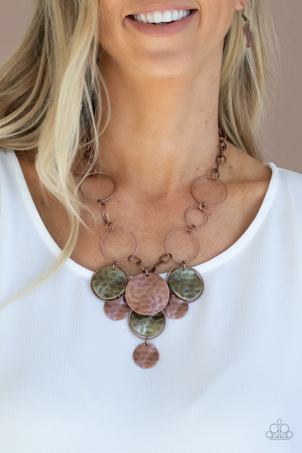 Paparazzi ♥ Learn the HARDWARE Way - Copper ♥  Necklace
