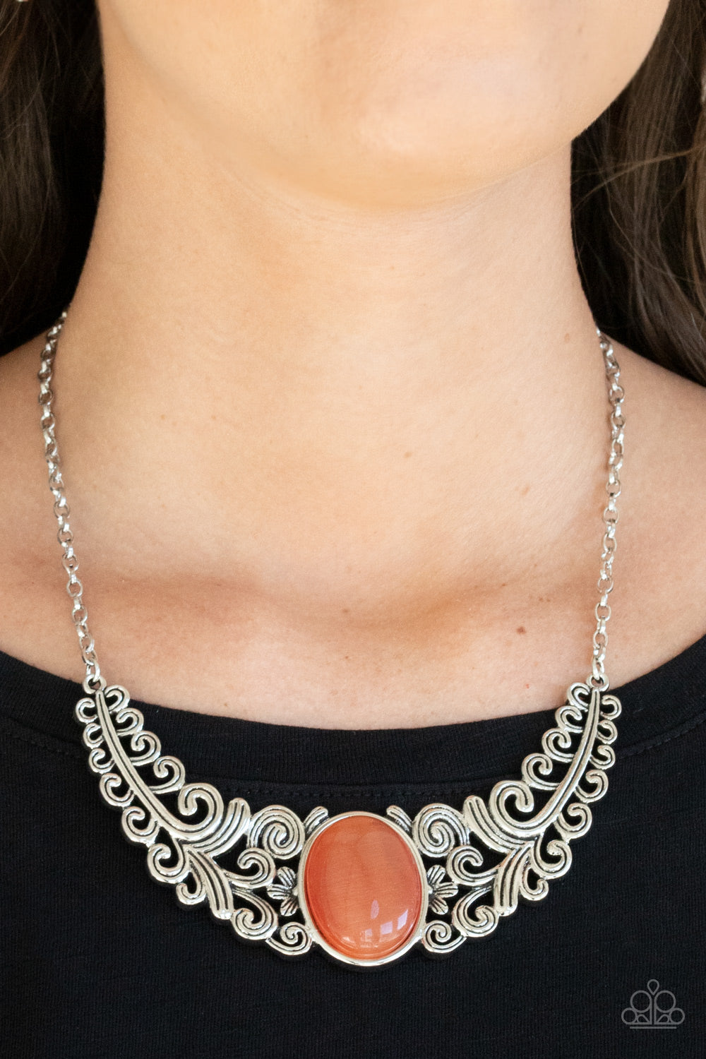 Paparazzi ♥ Celestial Eden - Orange ♥  Necklace