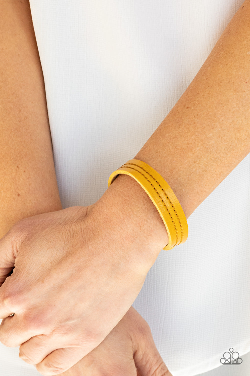 Paparazzi ♥ Life is WANDER-ful - Yellow ♥  Bracelet