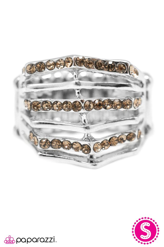 Paparazzi ♥ Add It Up - Brown ♥ Ring