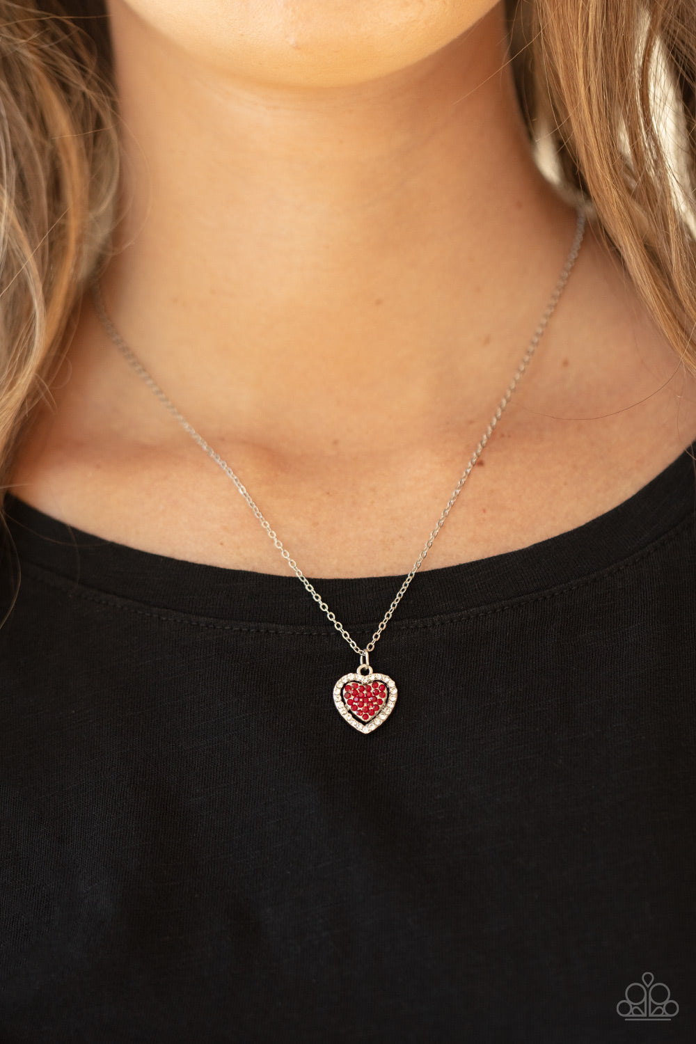 Paparazzi ♥ My Heart Goes Out To You - Red ♥  Necklace
