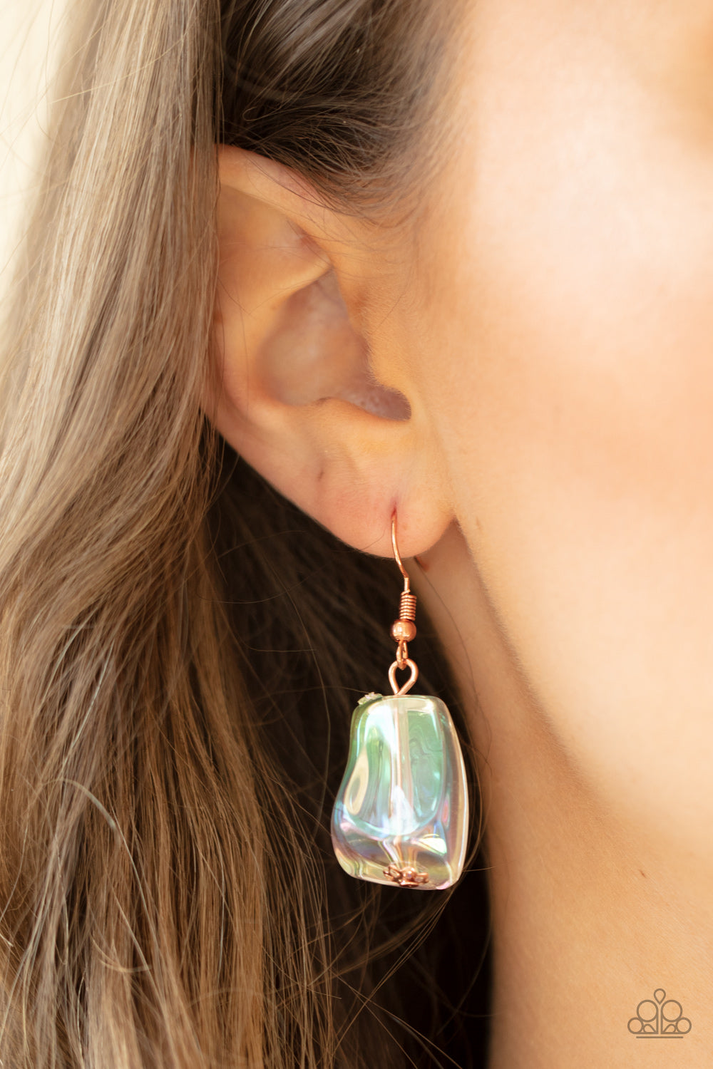 Paparazzi ♥ Iridescently Ice Queen - Copper ♥  Necklace