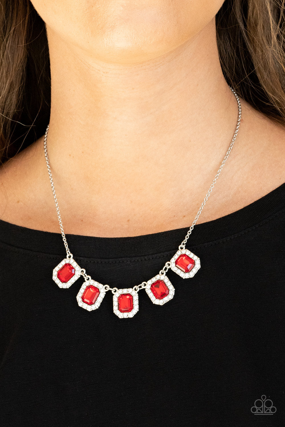 Paparazzi ♥ Next Level Luster - Red ♥  Necklace