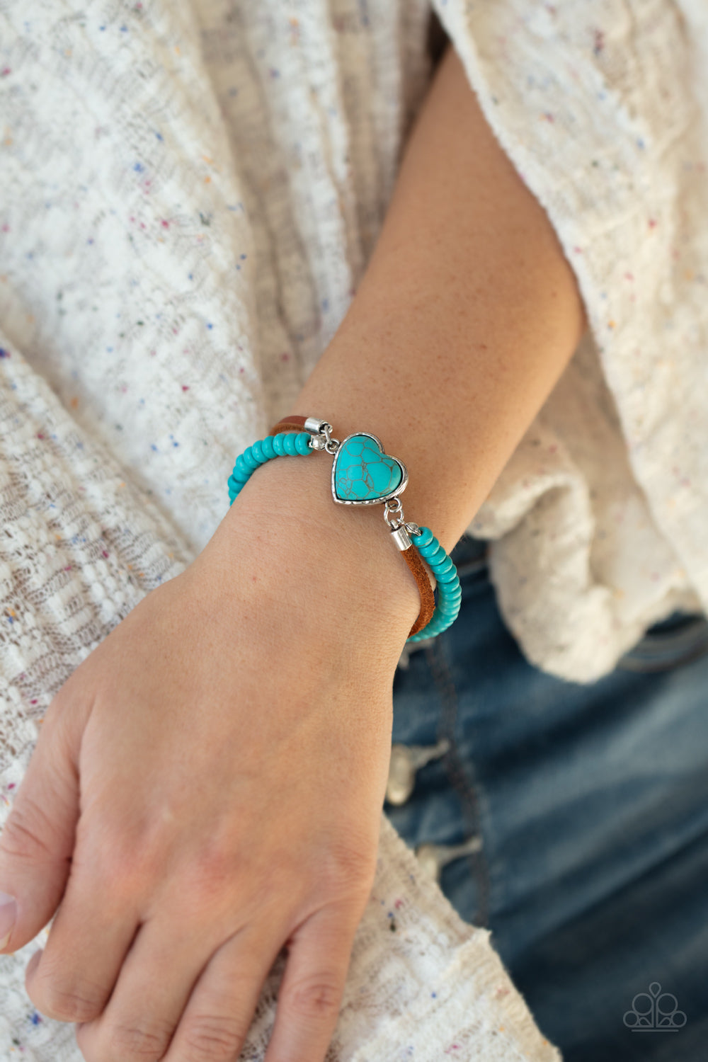 Paparazzi ♥ Charmingly Country - Blue ♥  Bracelet
