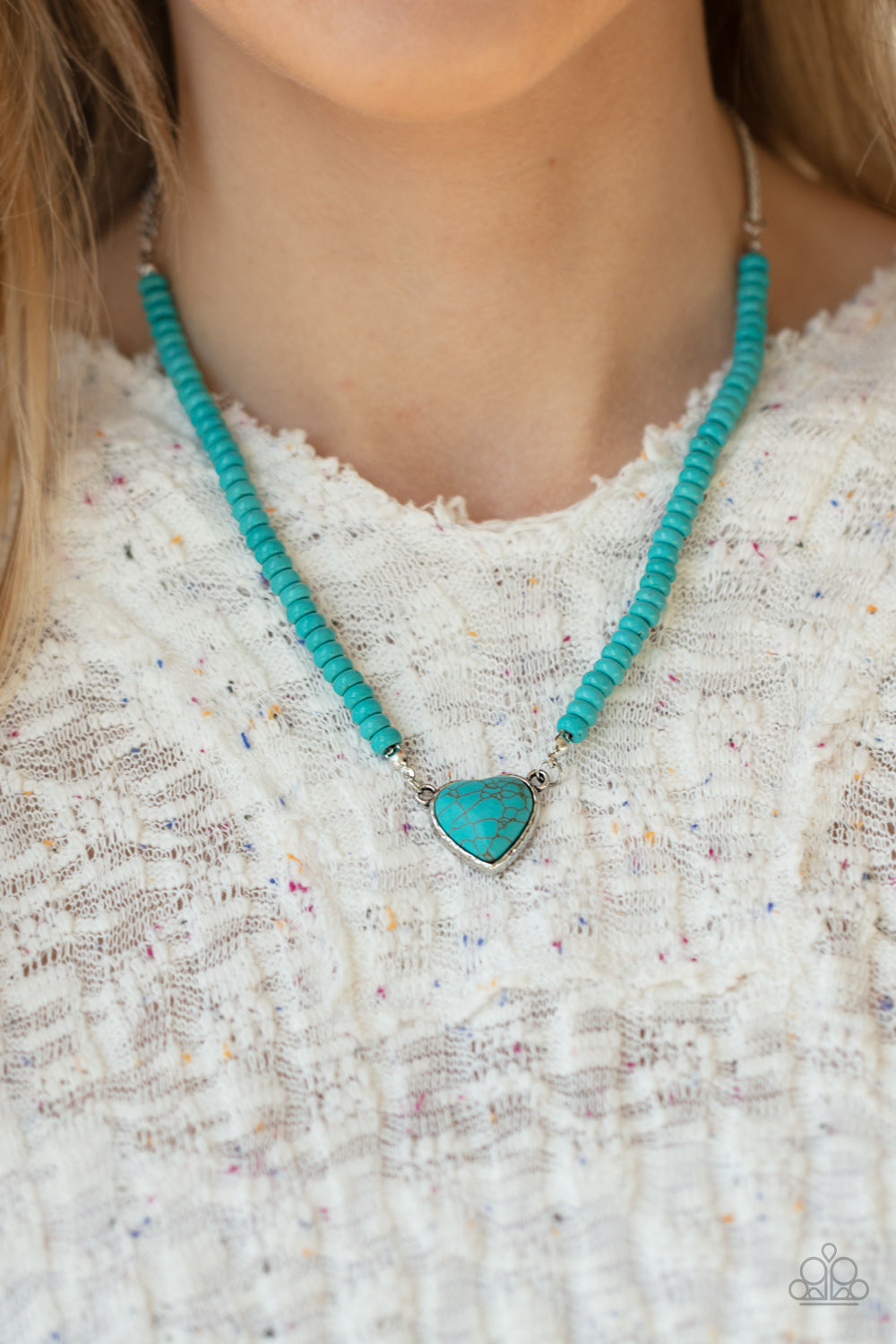 Paparazzi ♥ Country Sweetheart - Blue ♥  Necklace
