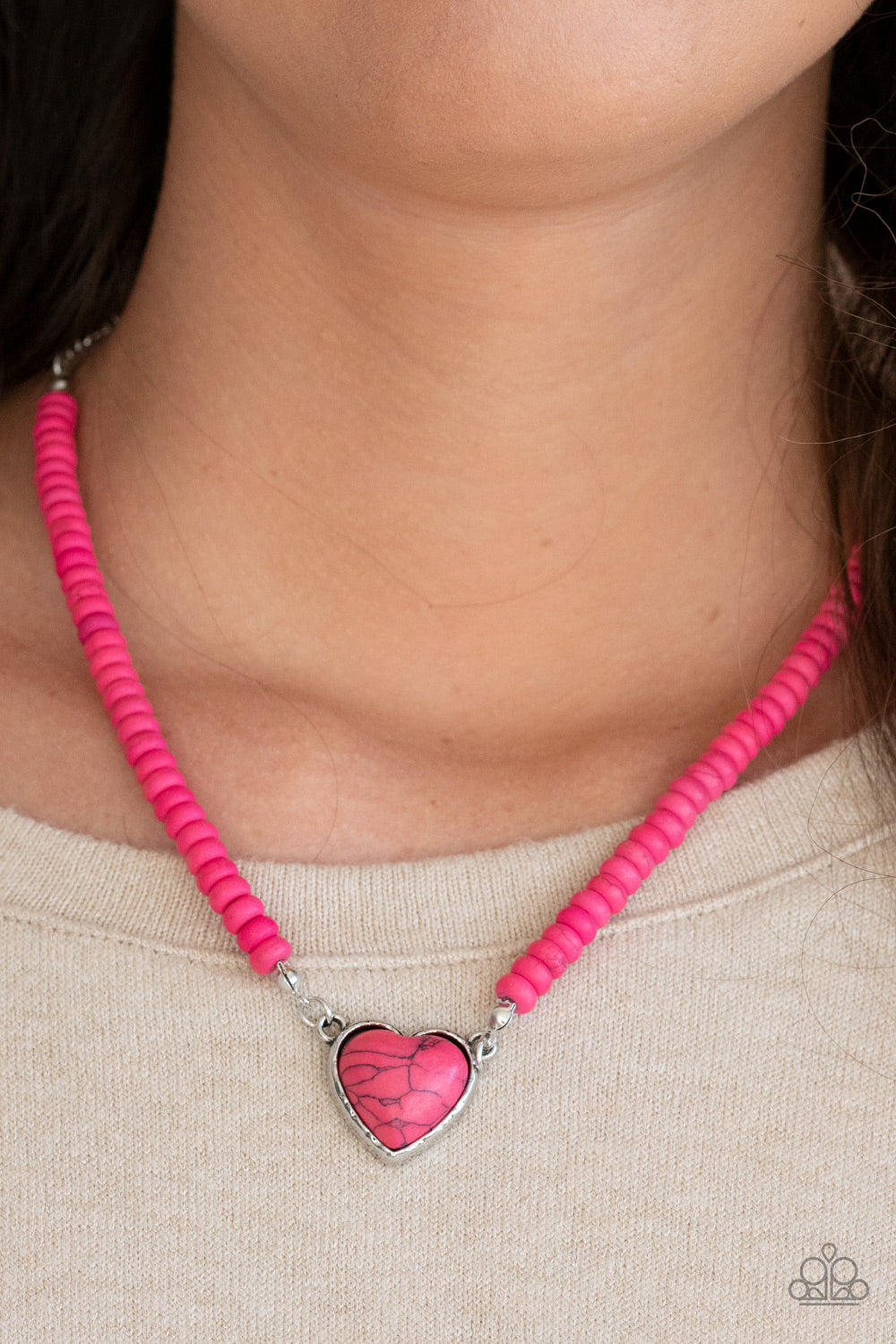 Paparazzi ♥ Country Sweetheart - Pink ♥  Necklace