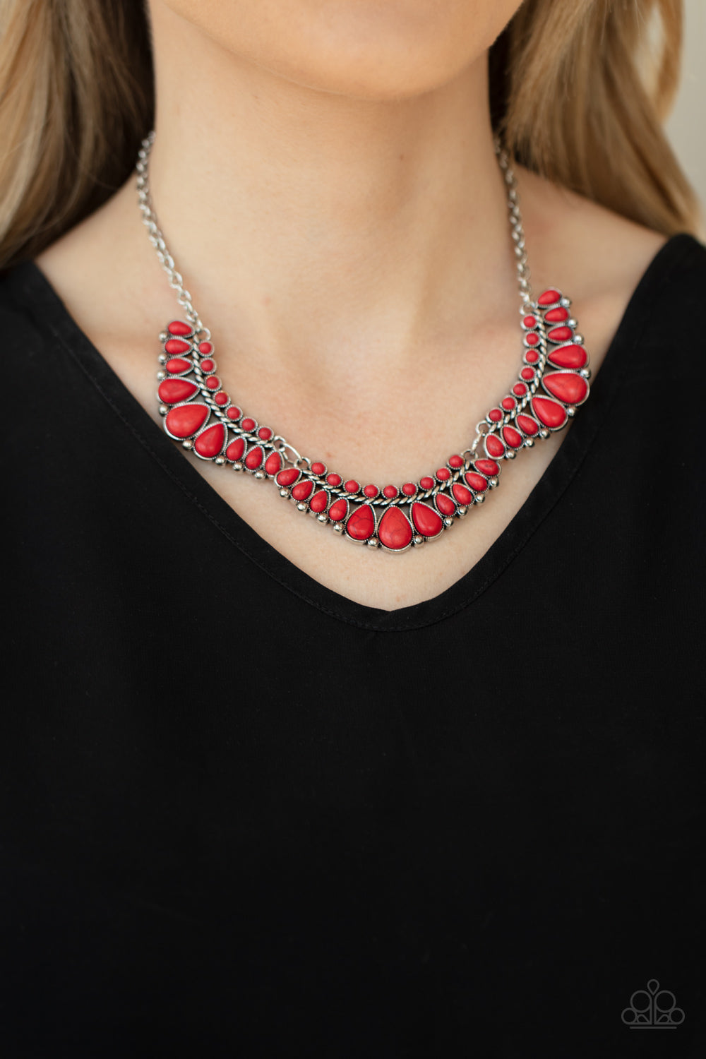 Paparazzi ♥ Naturally Native - Red ♥  Necklace