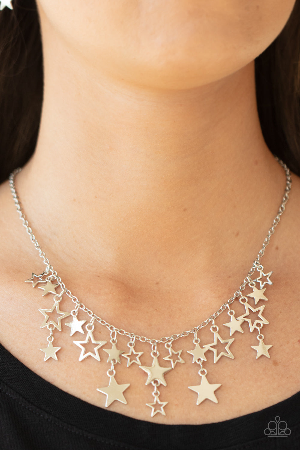 Paparazzi ♥ Stellar Stardom - Silver ♥  Necklace