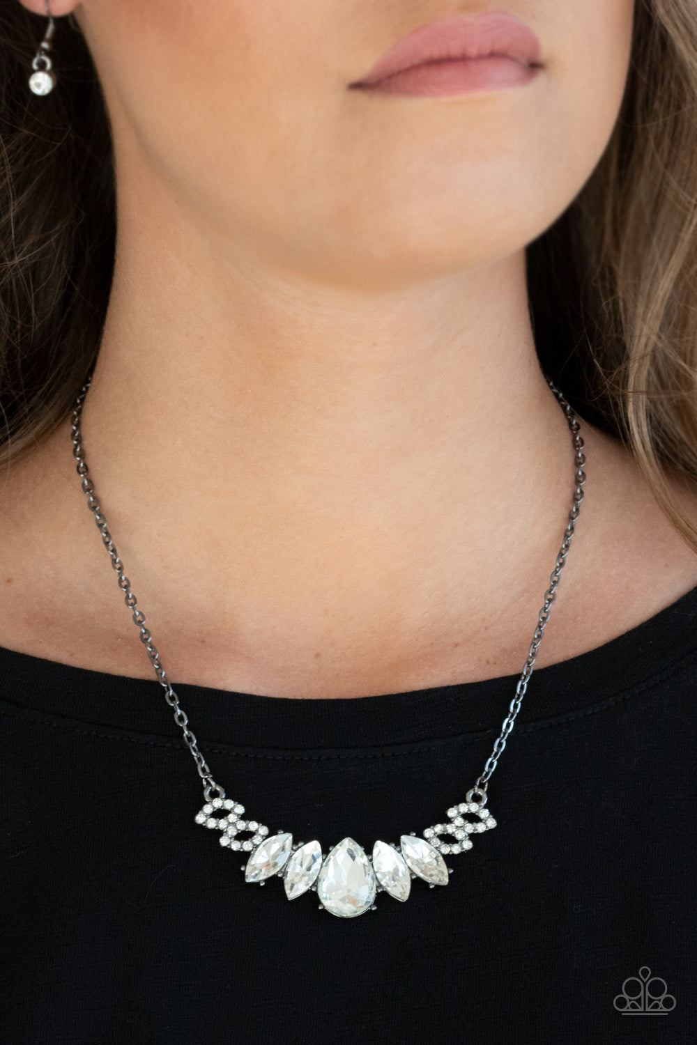 Paparazzi ♥ Bride-to-BEAM - Black ♥  Necklace
