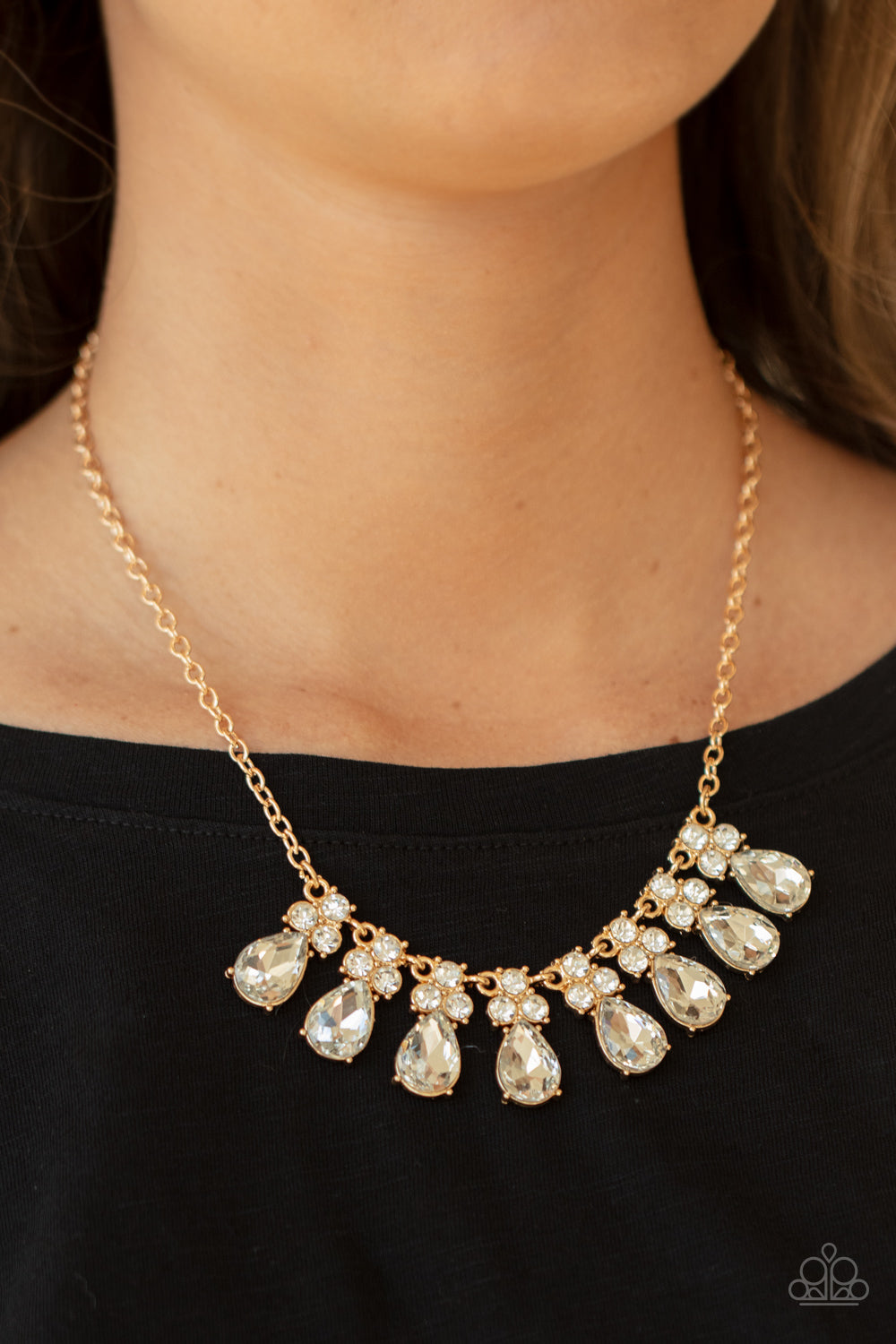 Paparazzi ♥ Sparkly Ever After - Gold ♥  Necklace