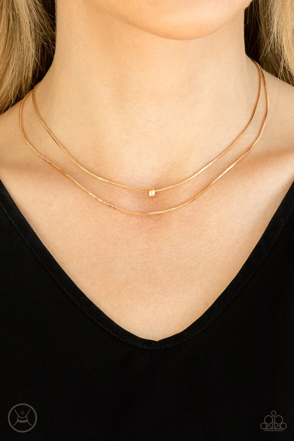Paparazzi ♥ Super Slim - Gold ♥  Necklace