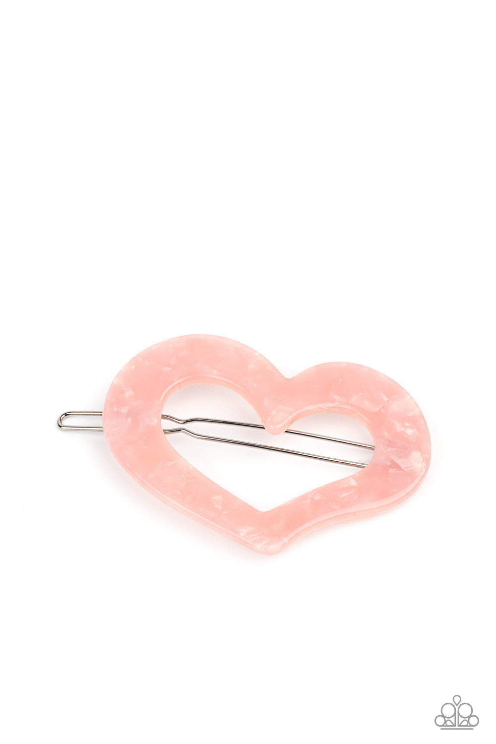 Paparazzi ♥ HEART Not to Love - Pink ♥  Hair Clip
