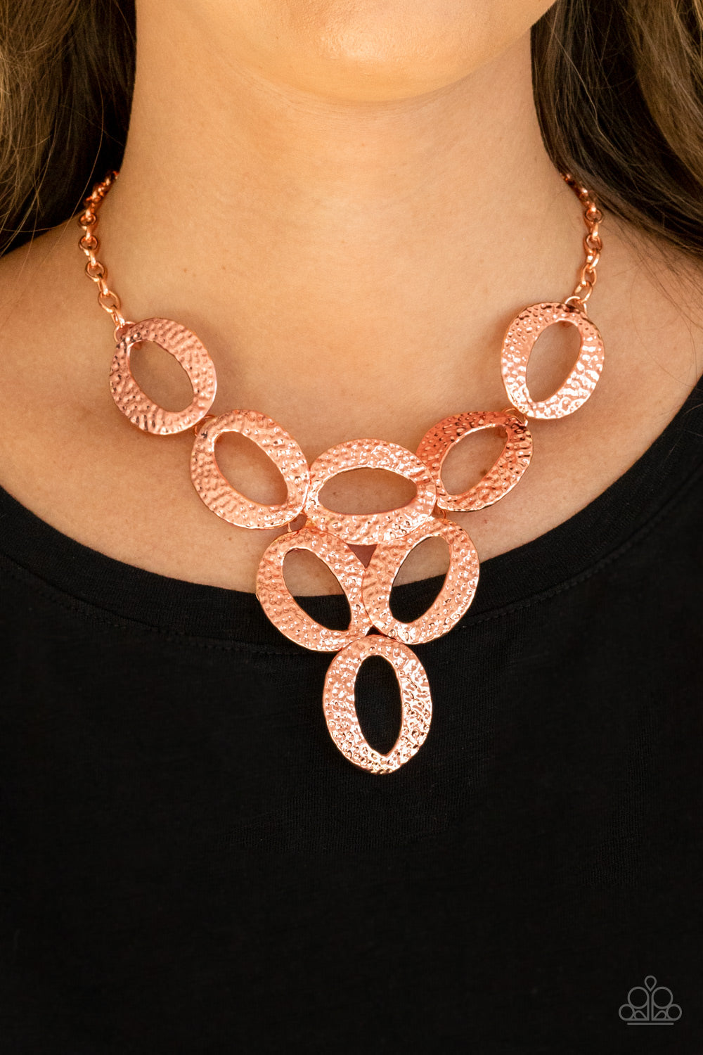 Paparazzi ♥ OVAL The Limit - Copper ♥  Necklace