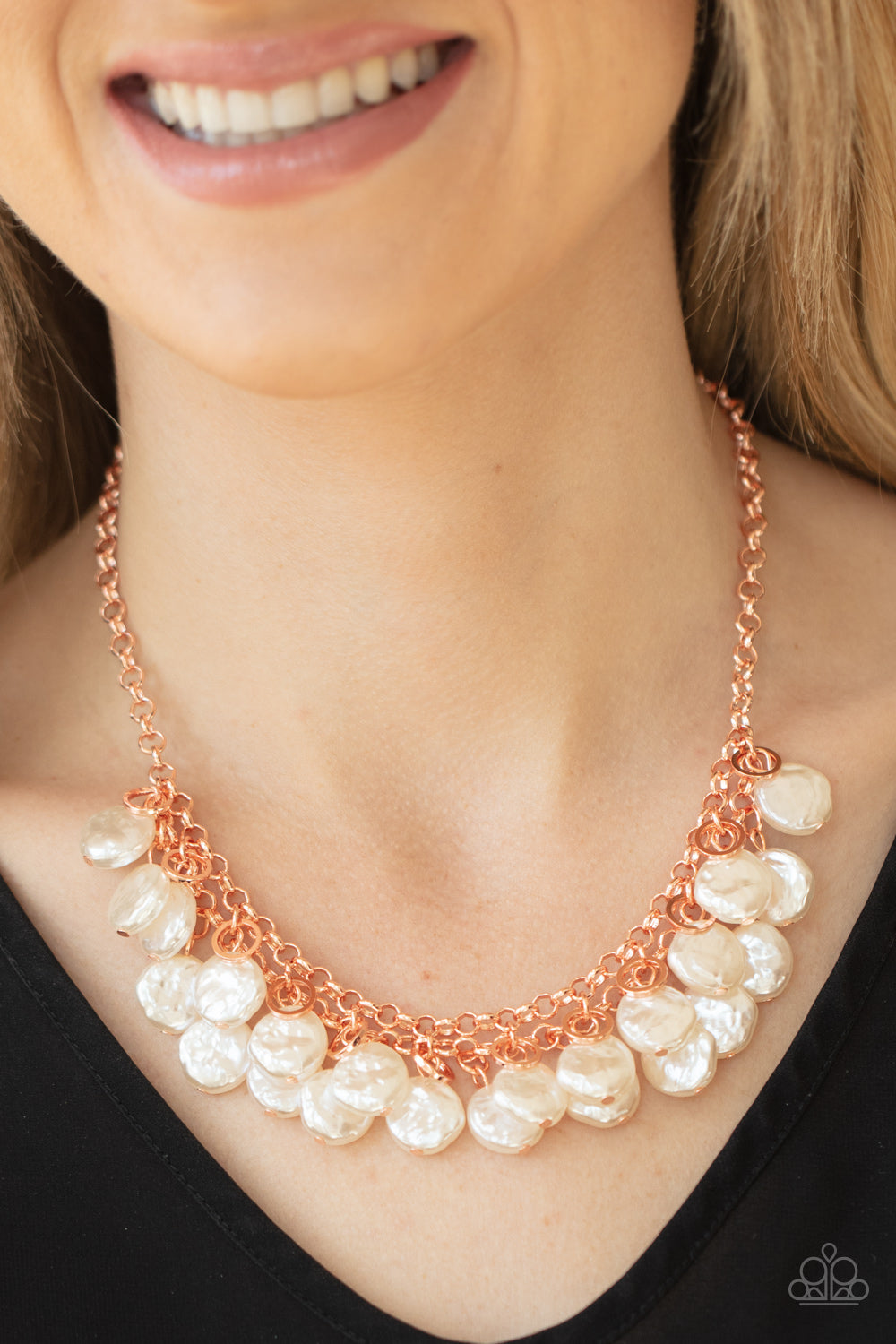 Paparazzi ♥ BEACHFRONT and Center - Copper ♥  Necklace