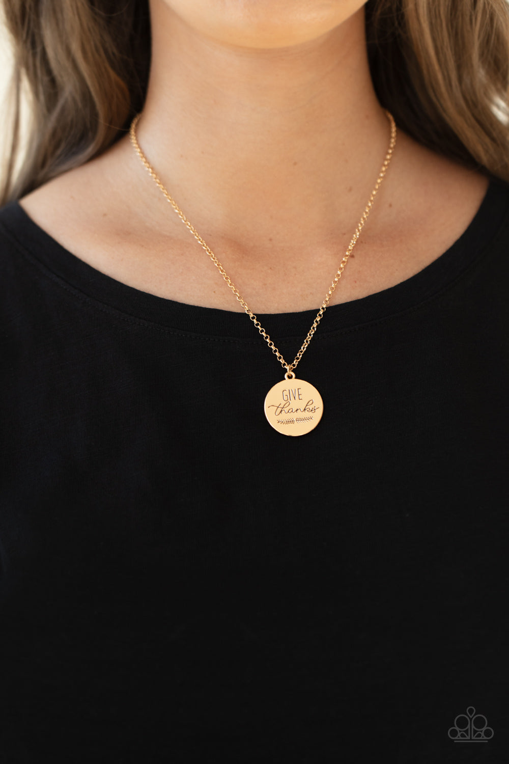 Paparazzi ♥ Give Thanks - Gold ♥  Necklace
