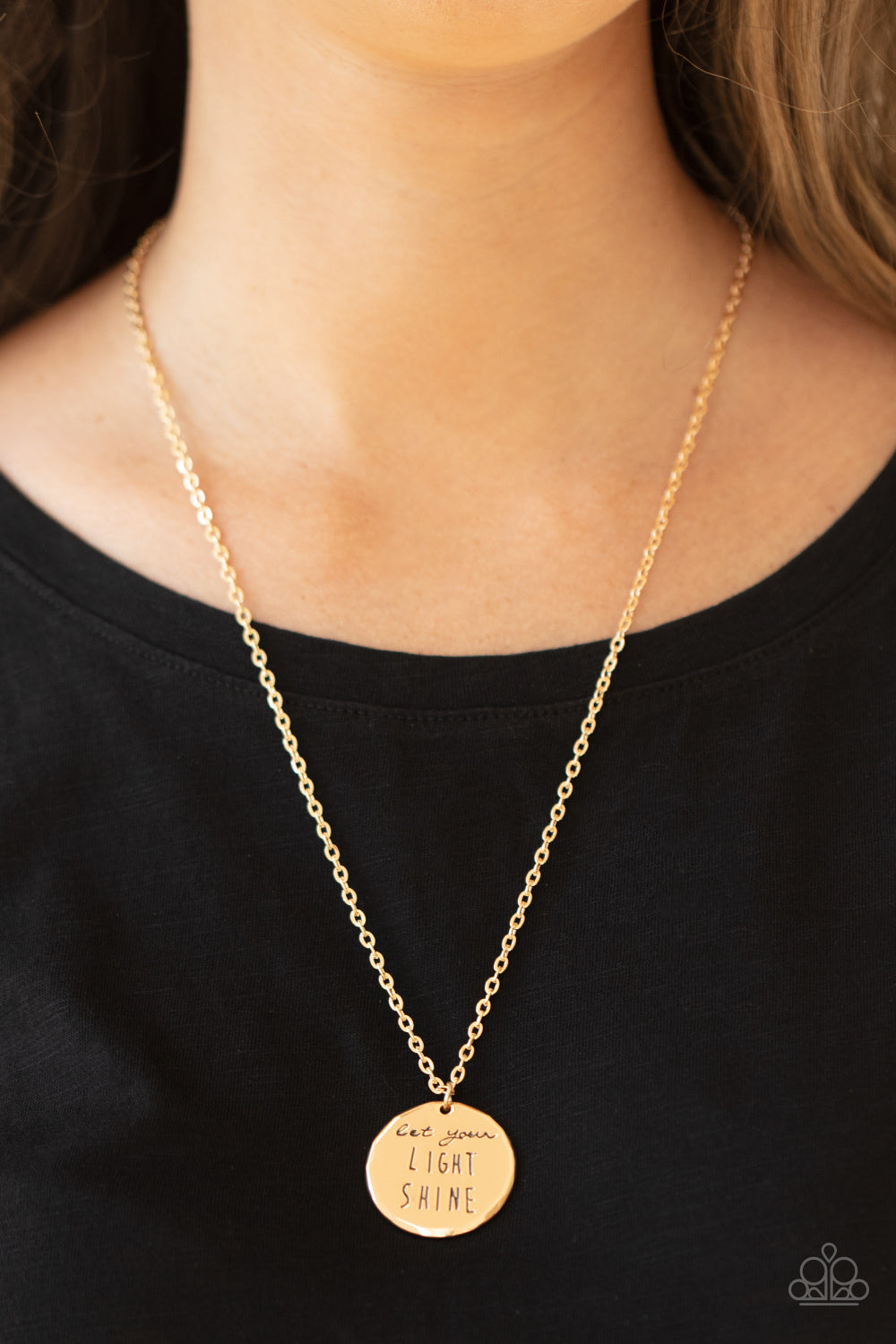 Paparazzi ♥ Light It Up - Gold ♥  Necklace
