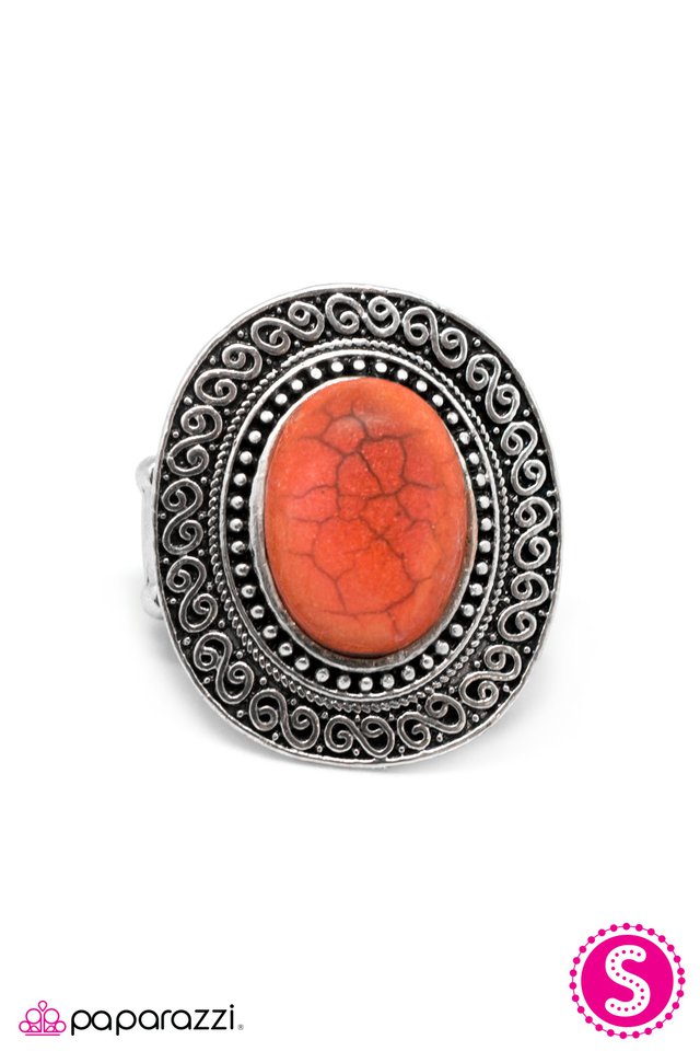 Paparazzi ♥ It Comes Naturally - Orange ♥ Ring