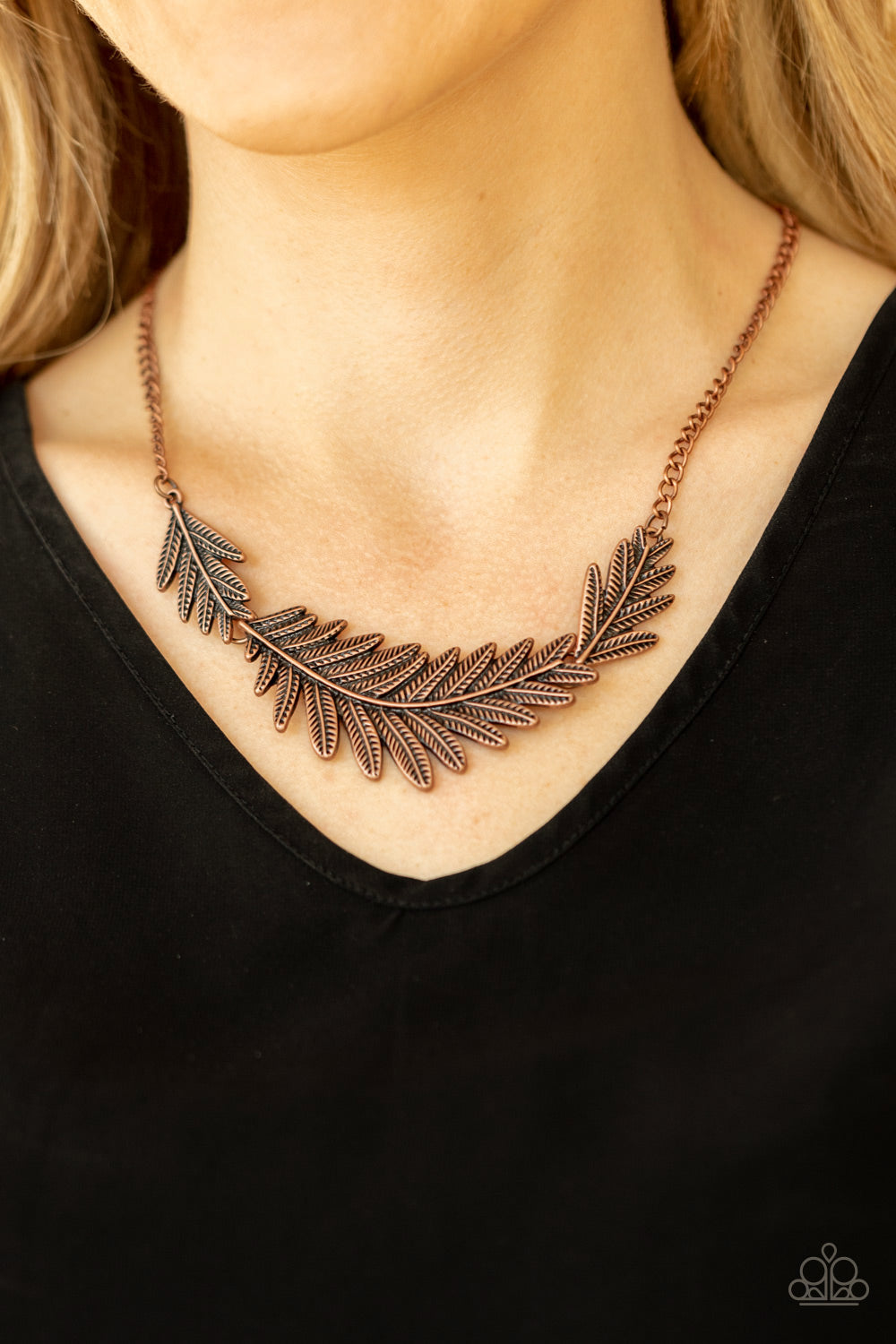 Paparazzi ♥ Queen of the QUILL - Copper ♥  Necklace