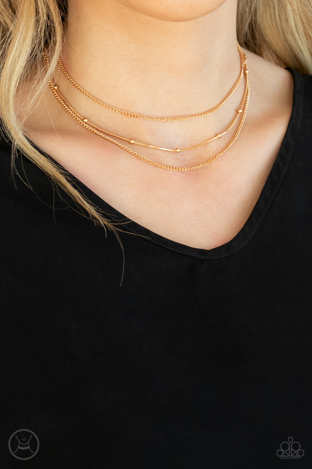 Paparazzi ♥ Subtly Stunning - Gold ♥  Necklace