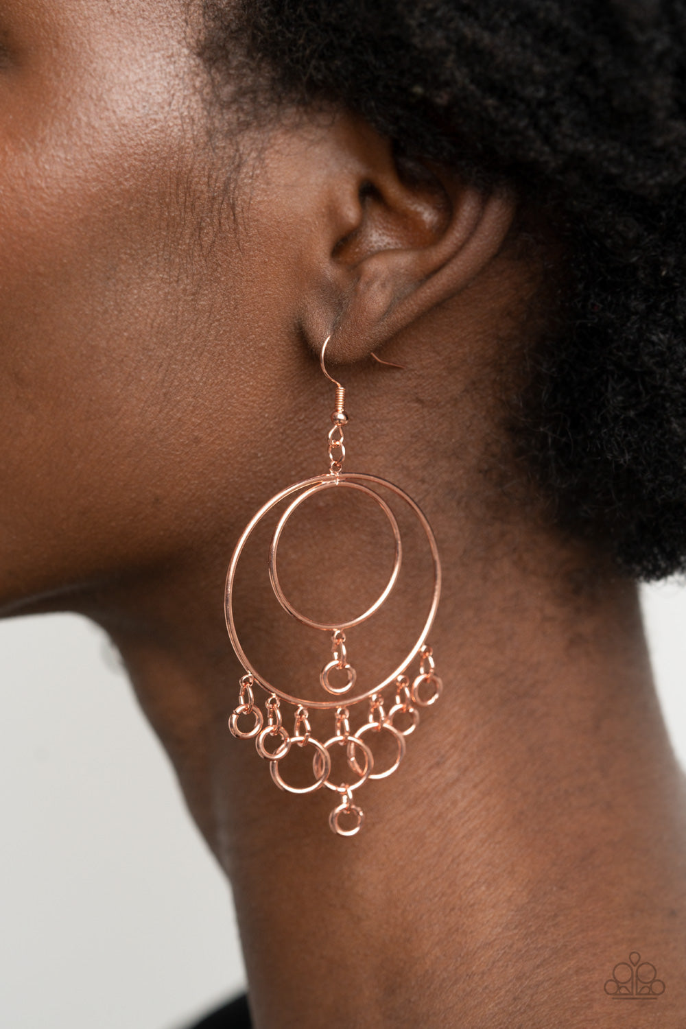 Paparazzi ♥ Roundabout Radiance - Copper ♥  Earrings