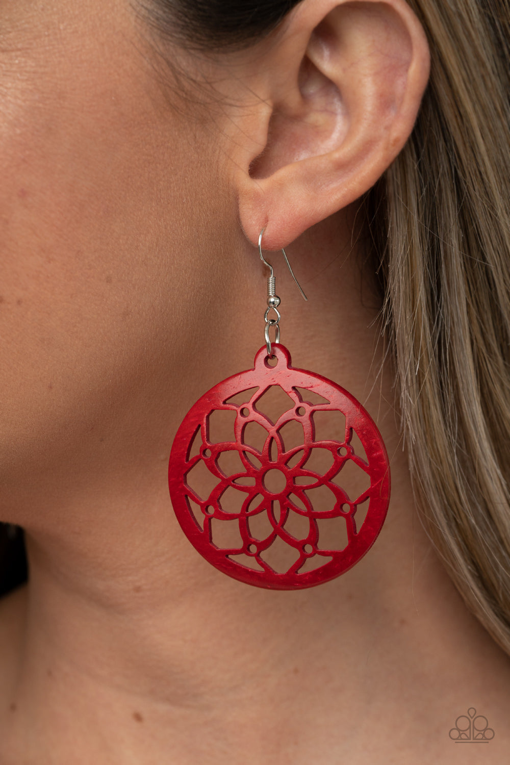 Paparazzi ♥ Mandala Meadow - Red ♥  Earrings