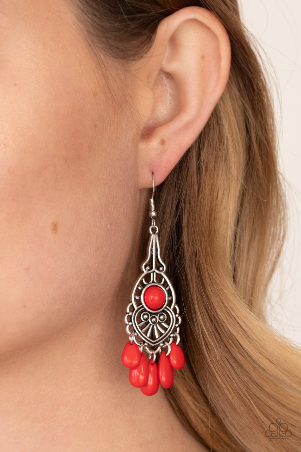 Paparazzi ♥ Fruity Tropics - Red ♥  Earrings