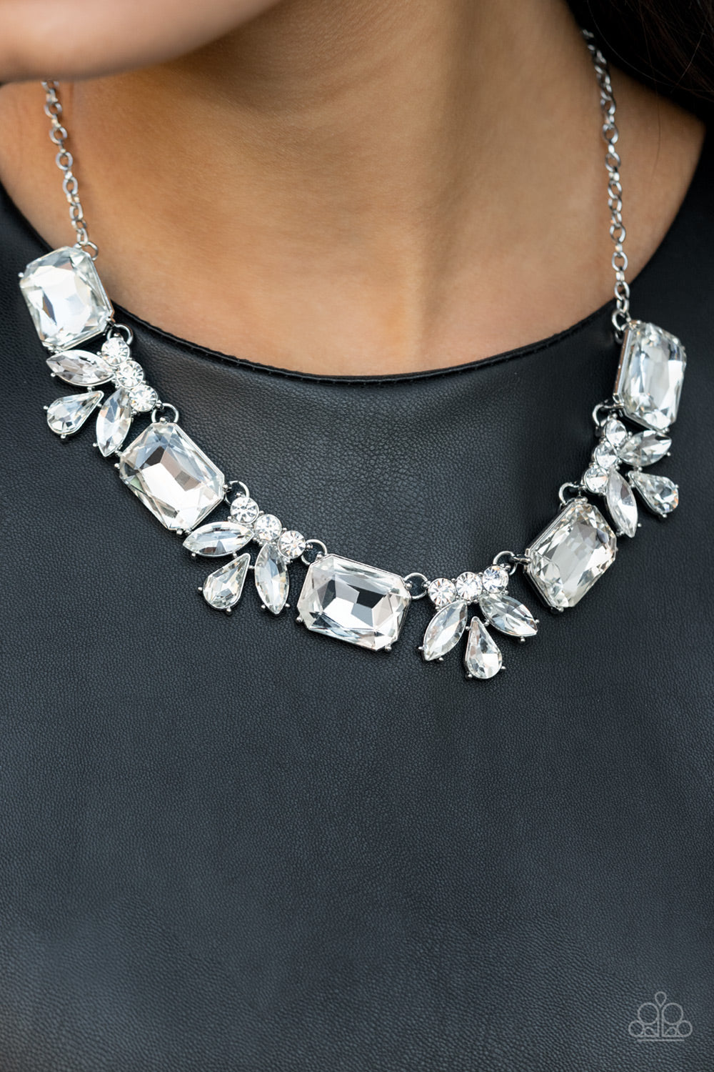 Paparazzi ♥ Long Live Sparkle - White ♥  Necklace