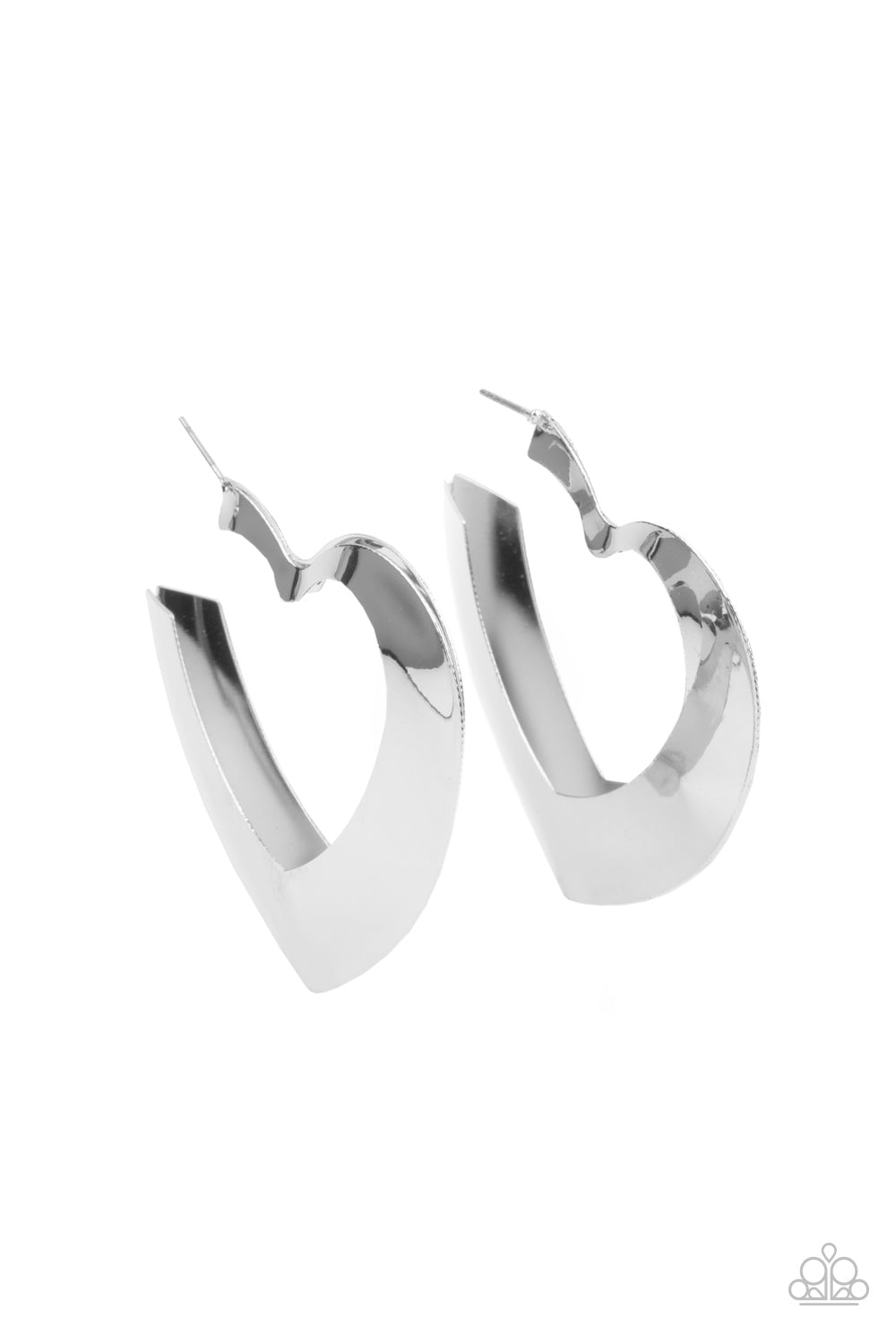Paparazzi ♥ Heart-Racing Radiance - Silver ♥ Earrings – LisaAbercrombie