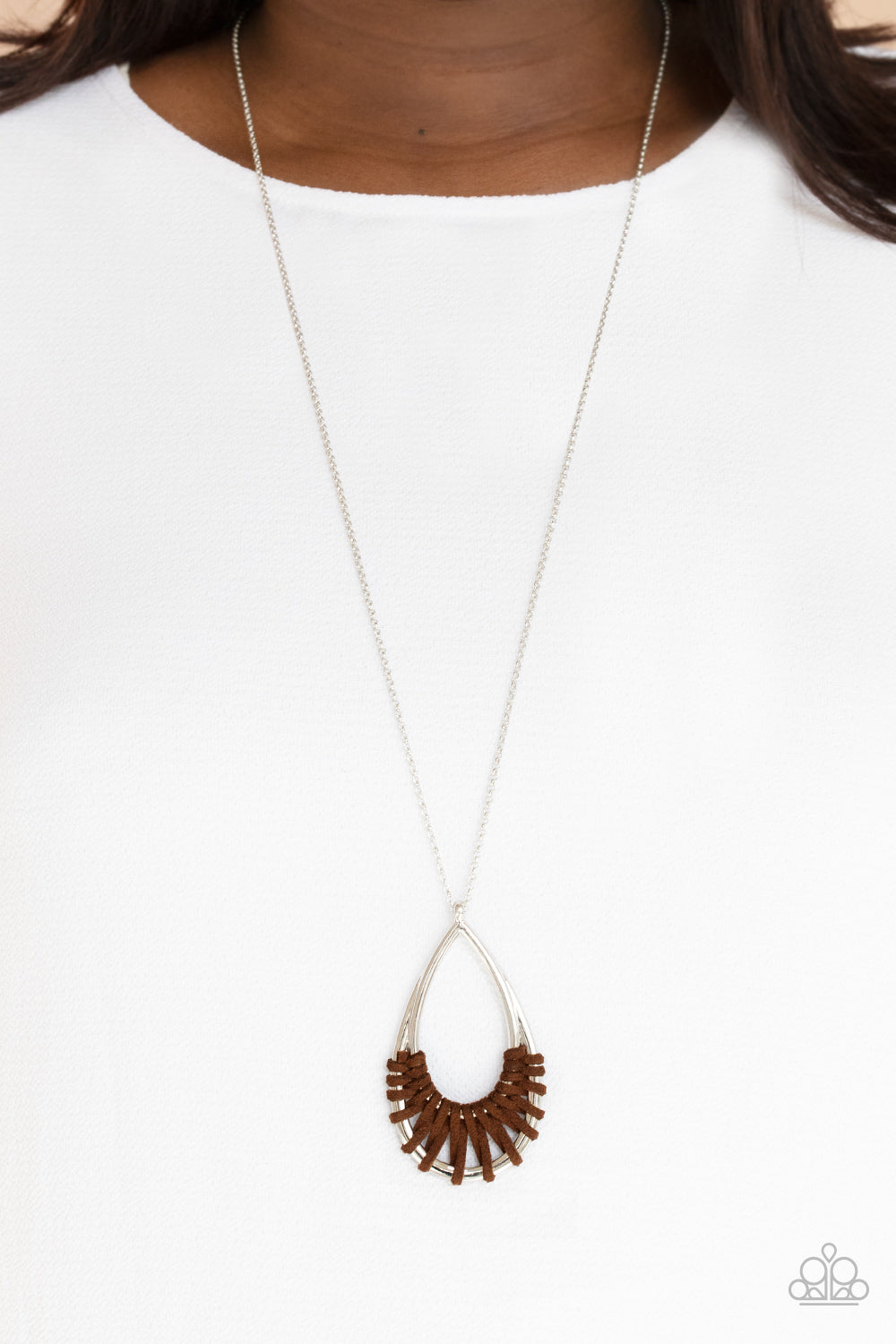 Paparazzi ♥ Homespun Artifact - Brown ♥  Necklace