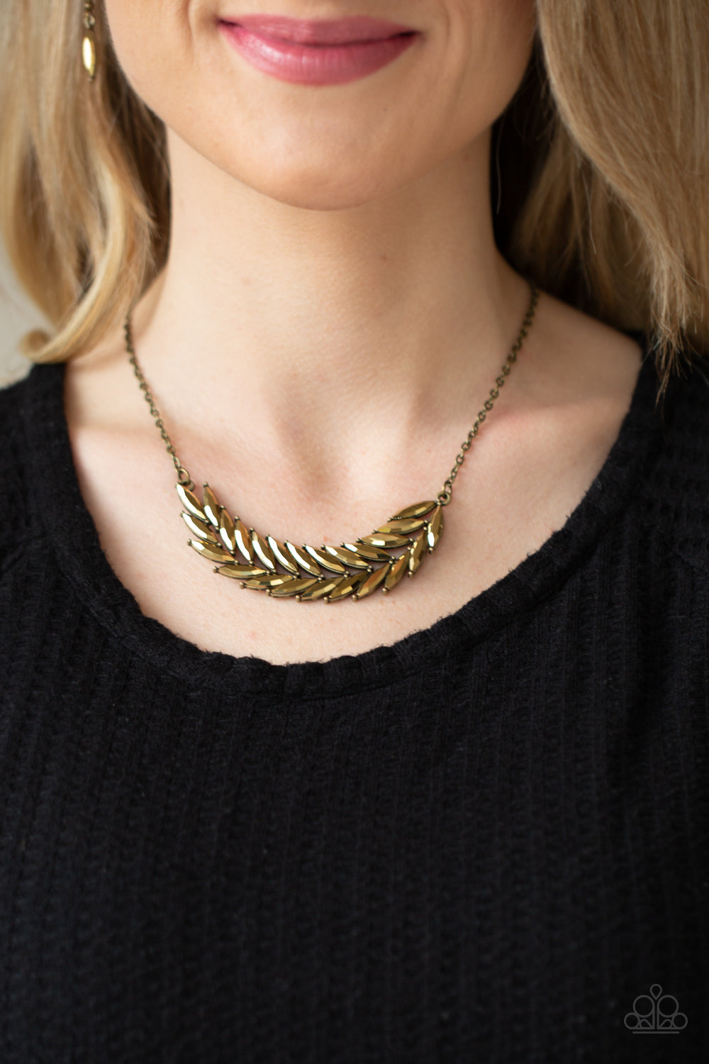 Paparazzi ♥ Flight of FANCINESS - Brass ♥  Necklace