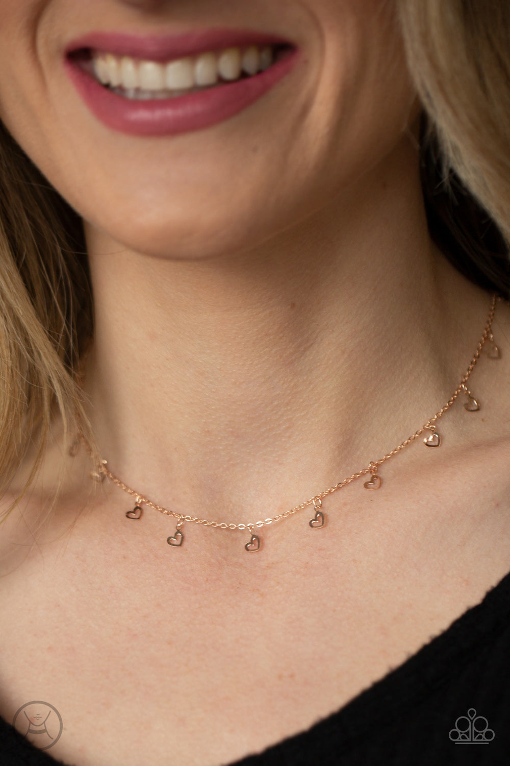 Paparazzi ♥ Charismatically Cupid - Rose Gold ♥  Necklace