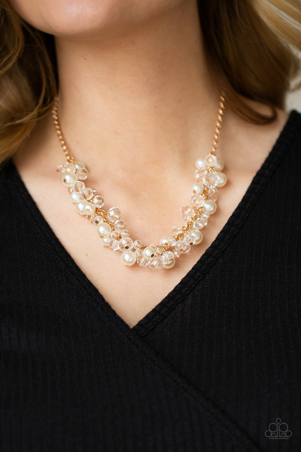 Paparazzi ♥ Pardon My FRINGE - Gold ♥  Necklace