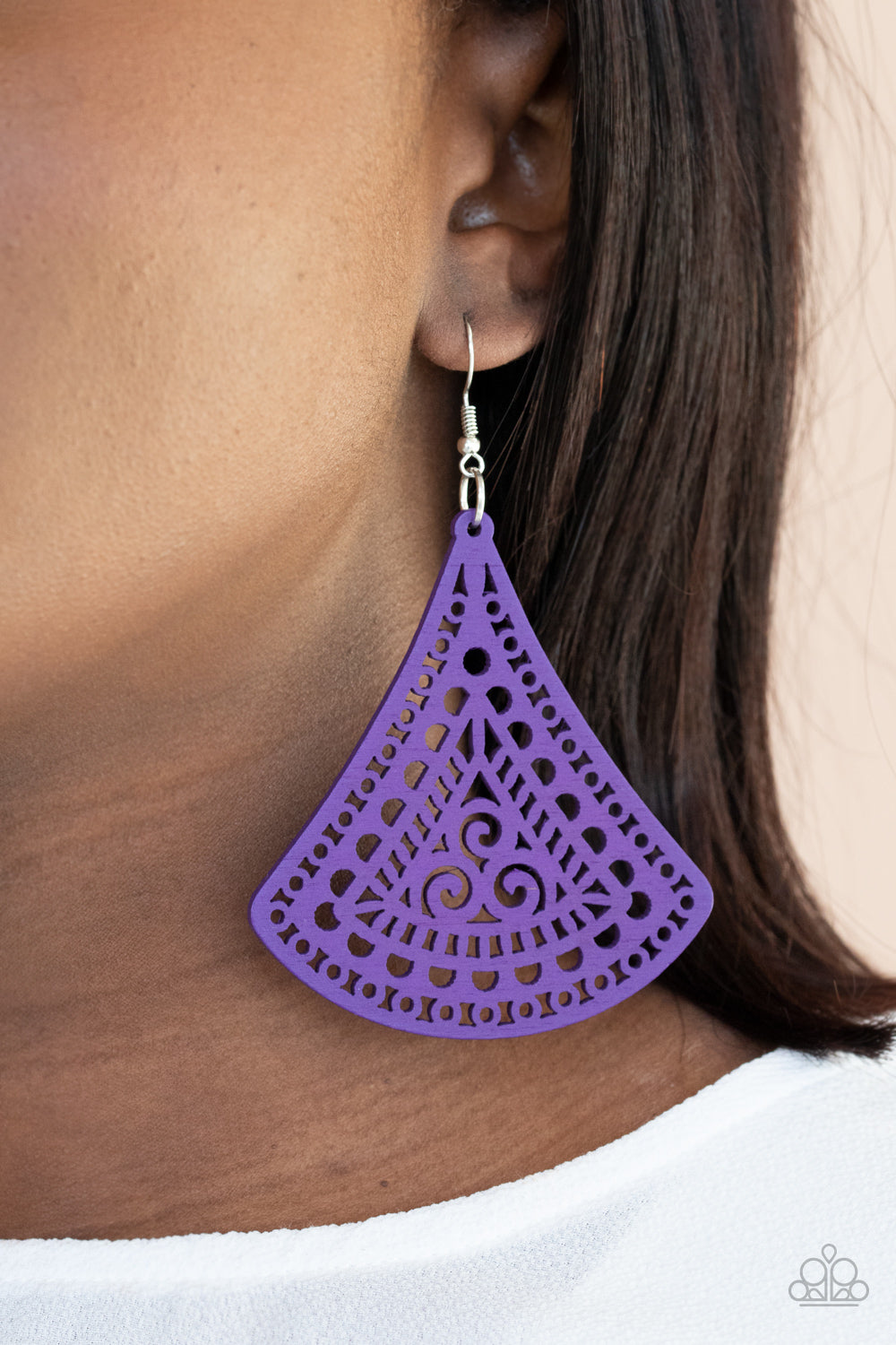 Paparazzi ♥ FAN to FAN - Purple ♥  Earrings