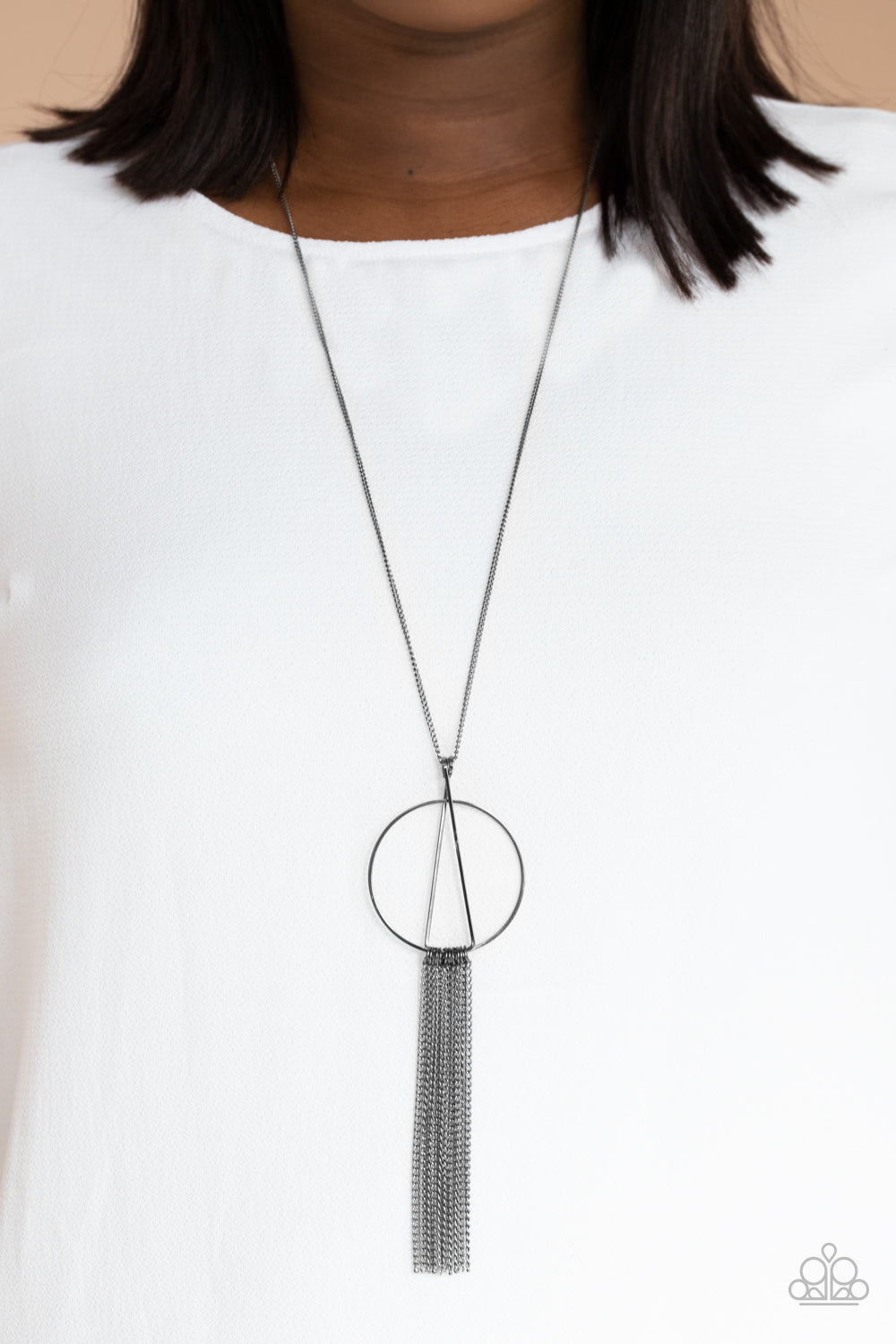 Paparazzi ♥ Apparatus Applique - Black ♥  Necklace
