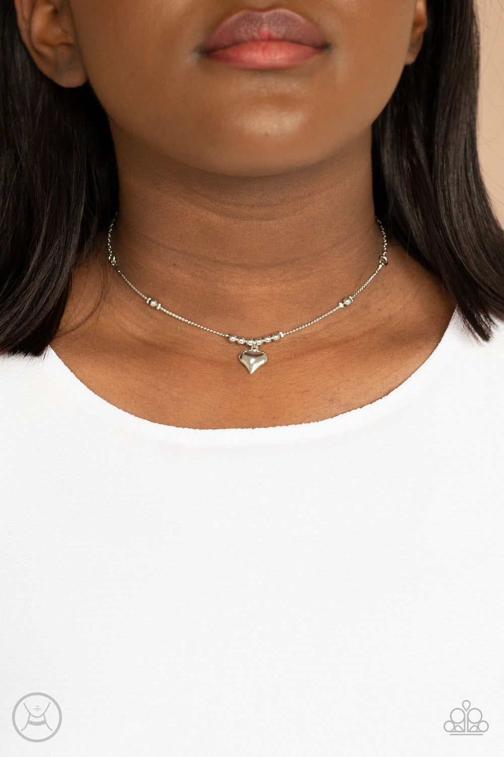 Paparazzi ♥ Casual Crush - Silver ♥  Necklace