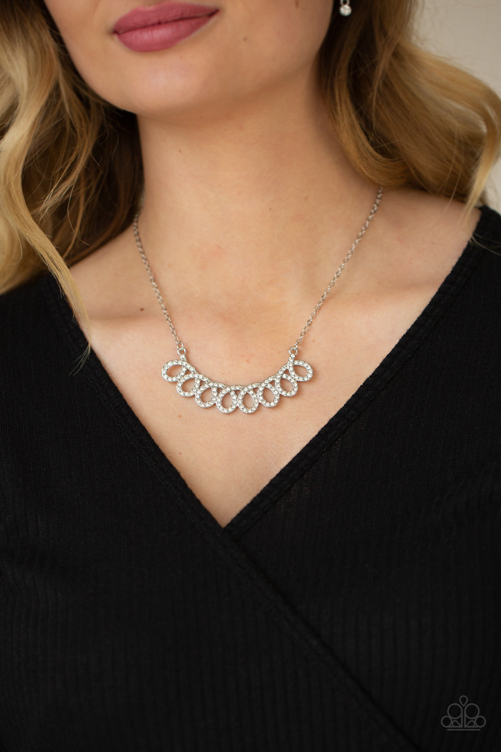 Paparazzi ♥ Timeless Trimmings - White ♥  Necklace