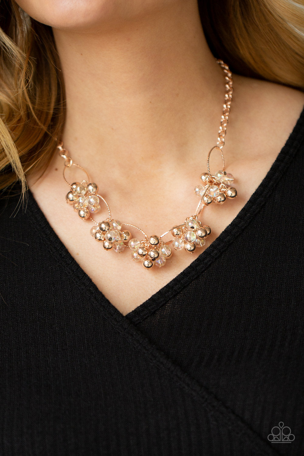 Paparazzi ♥ Effervescent Ensemble - Rose Gold ♥  Necklace